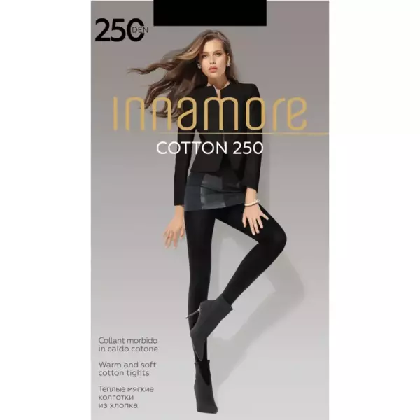 Колготки женские Innamore Cotton 250 Nero 2