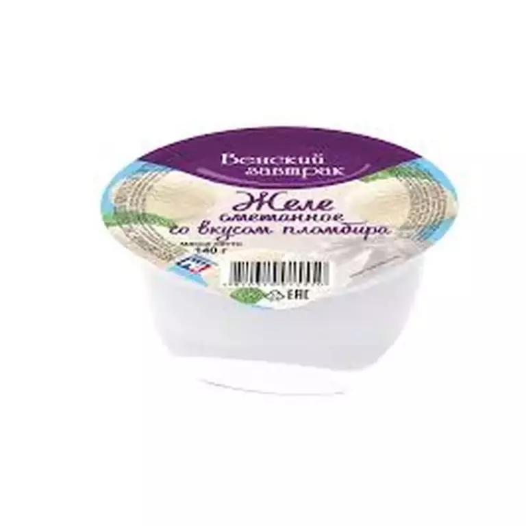 Желе сметанное со вкусом пломбира 140гр