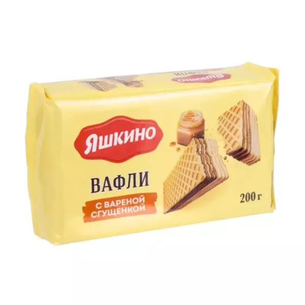 Вафли Яшкино с вар.сгущенкой 300гр