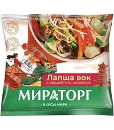 Лапша вок по-азиатски 400гр Мираторг