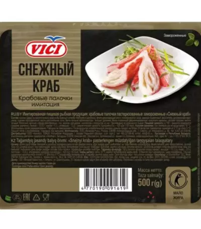 Крабовые палочки "Снежный краб" VICI 500гр