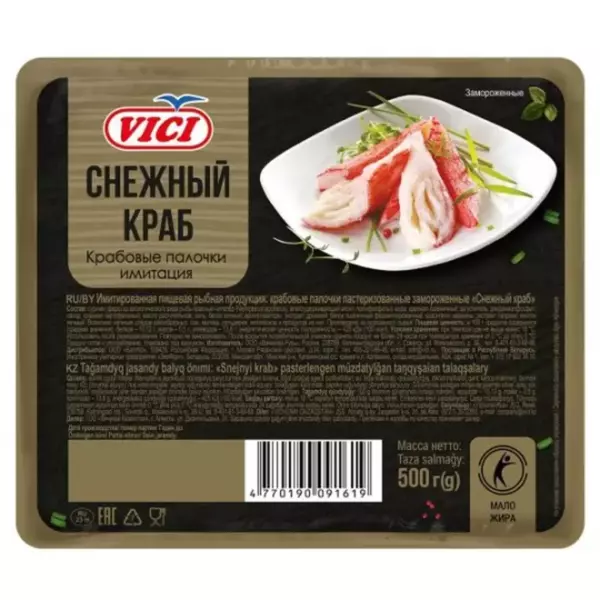 Крабовые палочки "Снежный краб" VICI 500гр