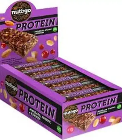 Батончик Protein Nut&GO миндаль,клюква,арахис 36гр