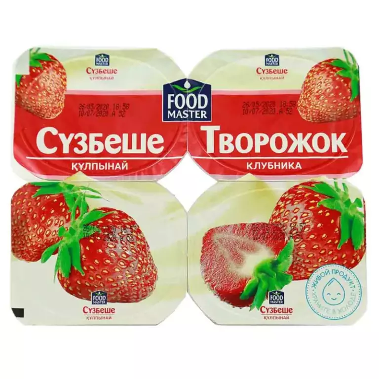Творожок «Сузбеше» Клубника 4% 0,1кг(ФМ)