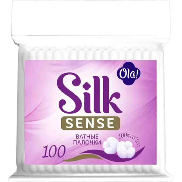 OLA!-Silk Sense Вата на палочках в п/э уп 100(3435/0015)