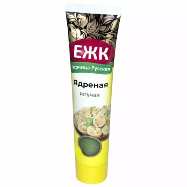Горчица ЕЖК Ядреная жгучая 130гр (туба)