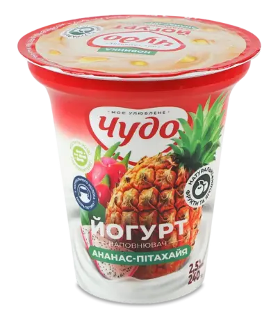 Йогурт «Ананас» 2,5% 500 гр