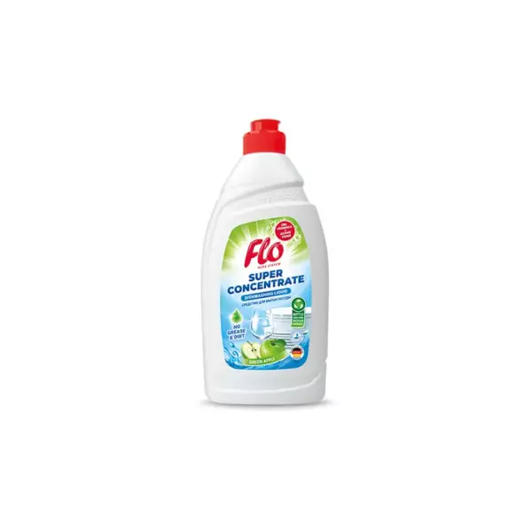 Жидкость для посуды FLO PURE GREEN APPLE  500ml