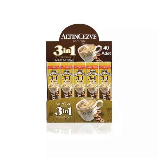 Кофе AltinCezve UCU BIR SUTLU KOPUKLU 3в1(шт)
