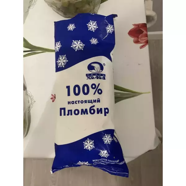 Мороженое 100% Настоящий пломбир 500гр
