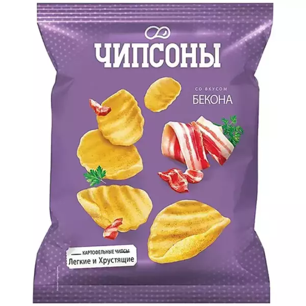 Чипсы Чипсоны Бекон 40гр(28)