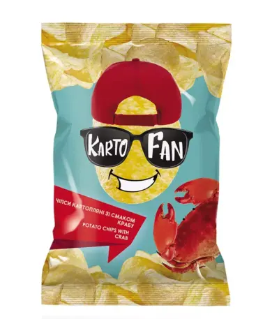 Чипсы FAN картофельные 120г/10 Краб КА