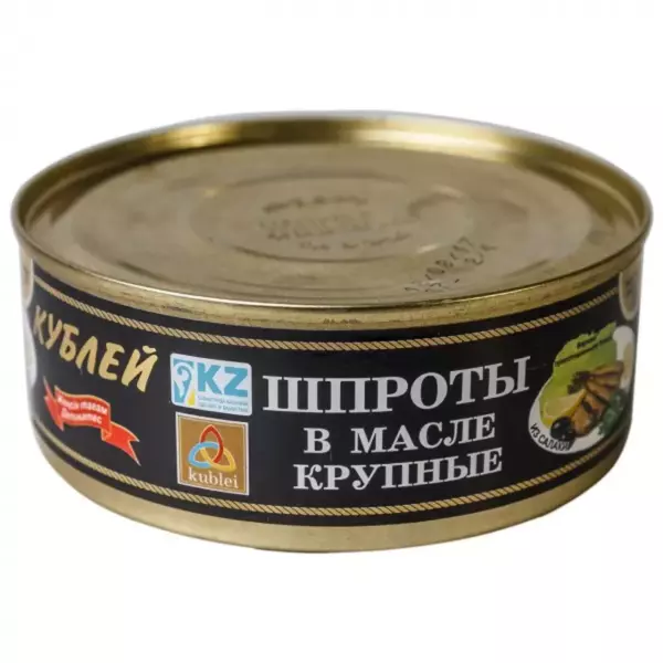 Кублей Шпроты в масле с опен-крышкой 0,240кг