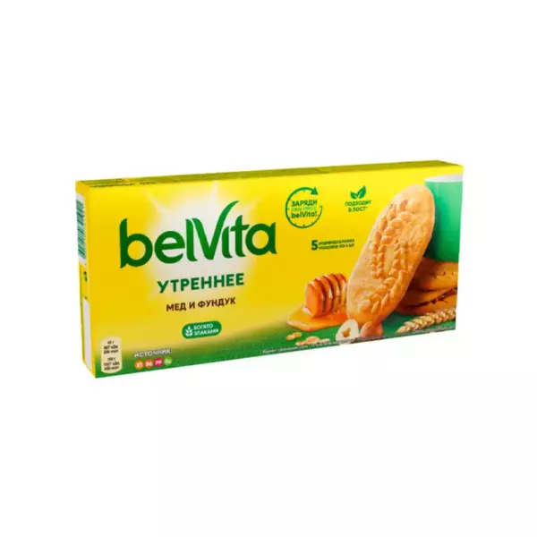 Печенье Бельвита с медом и фундуком 225гр