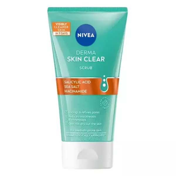 Гель для умывания Derma skin clear 150мл скраб