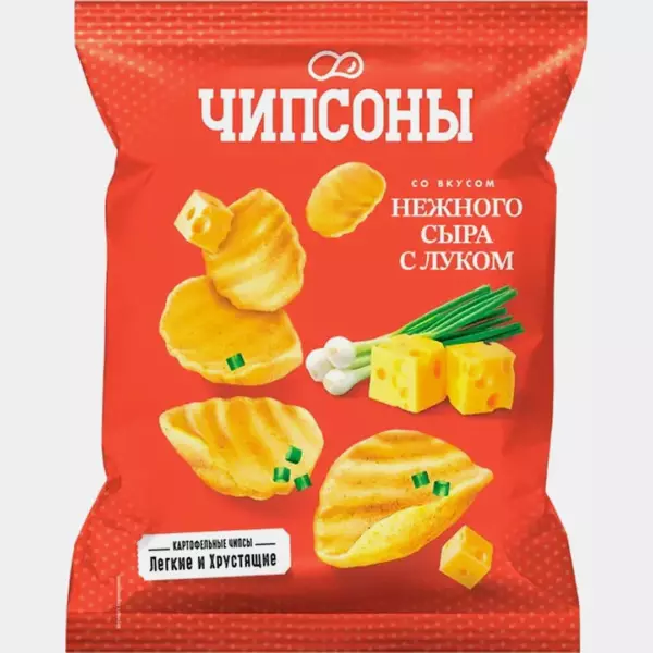 Чипсы Чипсоны Нежный сыр с луком 40гр(28)