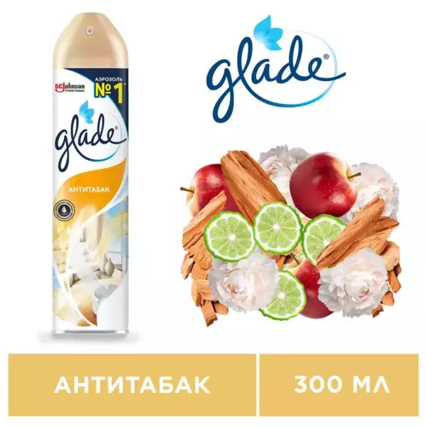 Glade Аэрозоль освеж.Д/возд  Антитабак 12х300 мл NEW