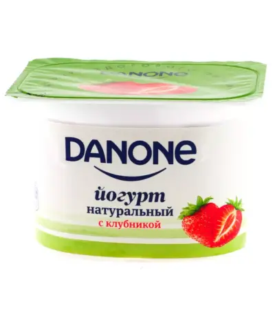 Йогурт пит.Данон Клубника 270гр