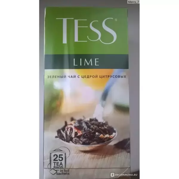 Чай Tess Lime green tea (25пакет)