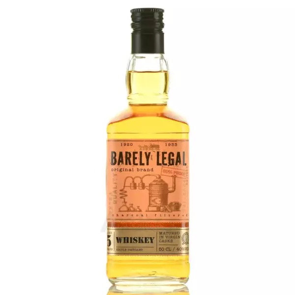 Виски «БАРЕЛИ ЛЕГАЛ»/«BARELY LEGAL» 5-и летней выдержки, 0,5 л