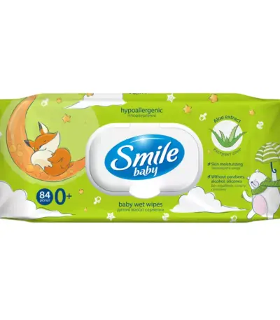 Салф.Влаж.Смайл Baby 72шт с клапаном Newborn NEW