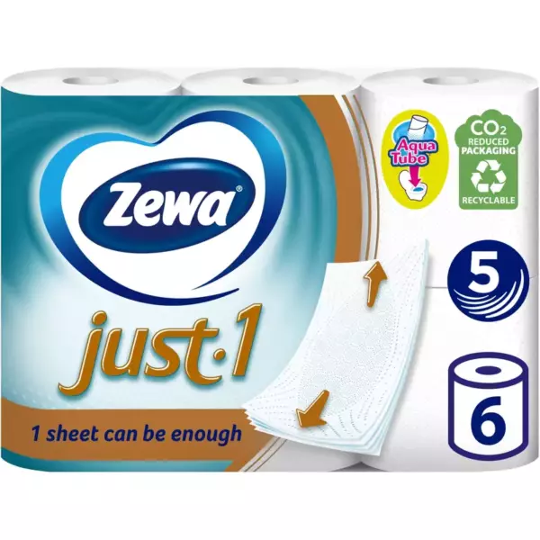 ZEWA Just 5 сл 6 рул