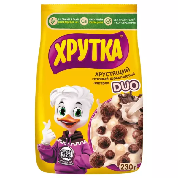 Завтрак»Хит»Шарики DUO карамел.+шоколад.200гр(12)