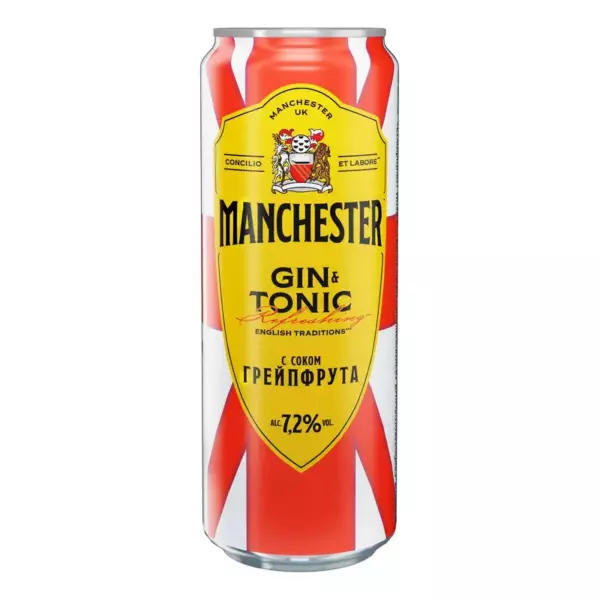 Коктейль Manchester Gin tonik грейпфрут 7,2%  0,45