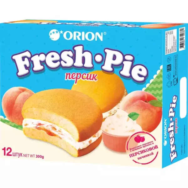 Пирожное FRESH PIE Персик 12шт x 25г (8)