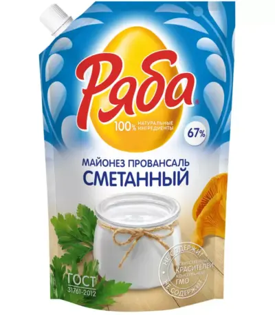 Майонез Ряба Провансаль Сметанный 67% 670гр