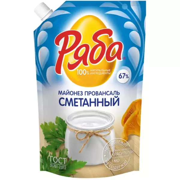Майонез Ряба Провансаль Сметанный 67% 670гр