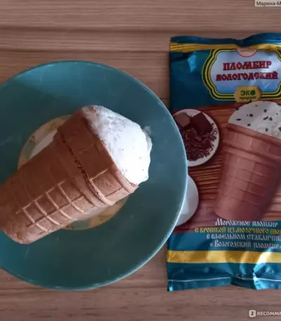 Мороженое Настоящий пломбир с шок.крошкой 80гр(ваф.ст.)