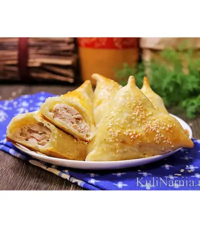 Самса с курицей 1 кг (Baursaq)
