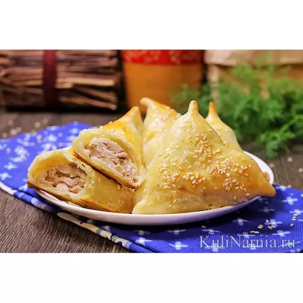Самса с курицей 1 кг (Baursaq)