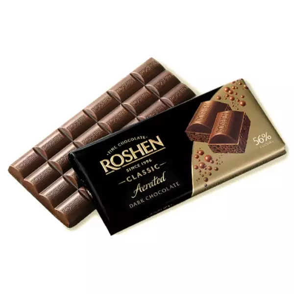 Шоколад Roshen экстрачерный пористый 80гр