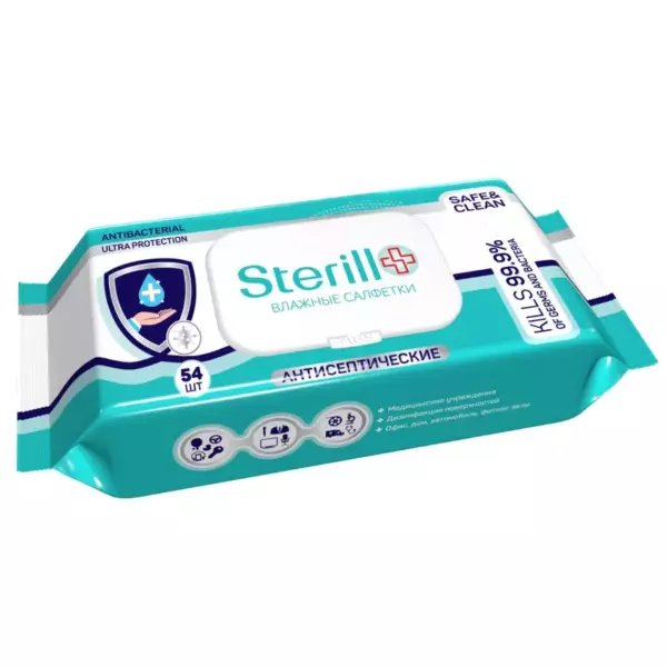 Sterill Multi Surface Cleaning влажн.салфетки 100шт