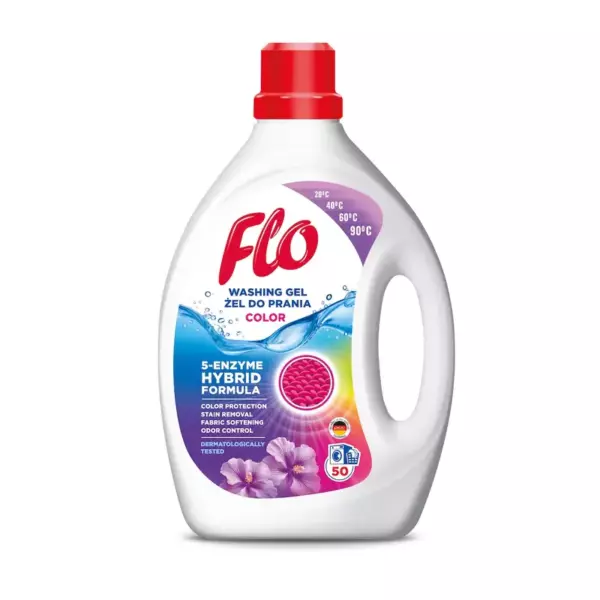 Жидкость для стирки Гель для стирки цветлого белья FLO Hybrid Formula Color 2 л