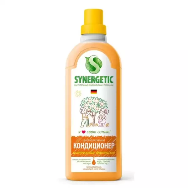 SYNERGETIC Кондиционер для белья Цитрусовая фантазия 1л (8)