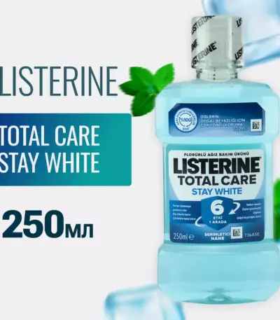 LIST Ополаскиватель д/полости рта Total Care Stay White 250 мл