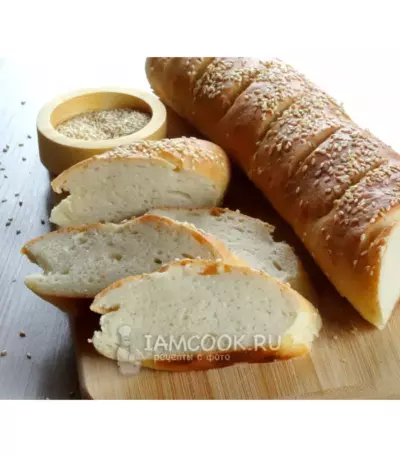Батон с кунжутной посыпкой 400гр