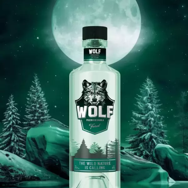 Водка Wolf Forest 0,45л