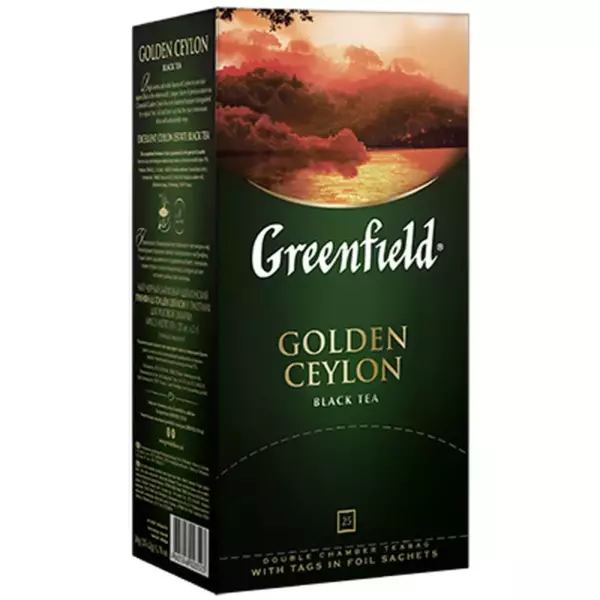 Чай Greenfield Golden Ceylon black (2*100*9)