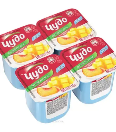 Йогурт «Чудо» Персик-Манго 2,5% 115гр