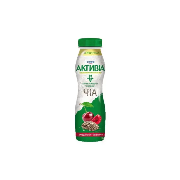 Активиа пит.Вишня Чиа 0,1% 260гр